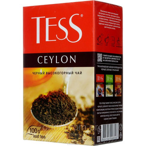 Чай Тесс Цейлонский черный лист. 100г, 1 шт. в упаковке