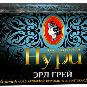 Чай Принцесса Нури Эрл Грей черный ароматизированный в пакетиках 2г*25, 1 шт. в упаковке