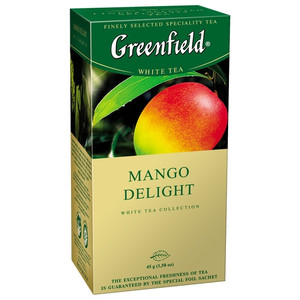 Чай Гринфилд Манго Делайт чай с доб. 1,8г*25, 1 шт. в упаковке