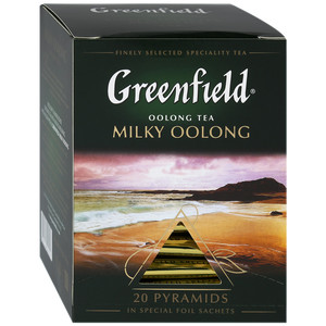 Чай Гринфилд Милки Оолонг зеленый 1,8 грамма*20 пирамидок, 1 штука в упаковке