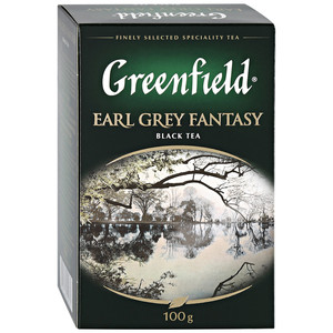 Чай Гринфилд Эрл Грей черный крупнолистовой 100 грамм, 1 штука в упаковке