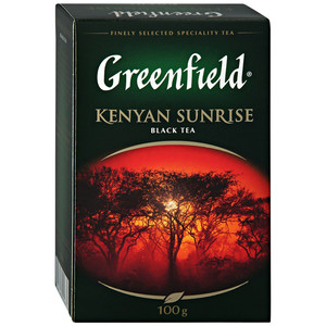 Чай Гринфилд Кениан Санрайз черный листовой 100 грамм, 1 штука в упаковке