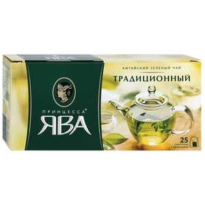 Чай Принцесса Ява Традиционный зеленый 2 грамма*25 пакетов