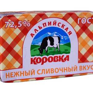 СПРЕД Альпийская коровка 72,5% 180г Экомилк 1 шт в упаковке