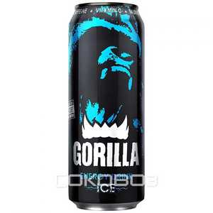 Энергетический напиток Gorilla Mint 0.45 литра ж/б 24 штуки в упаковке