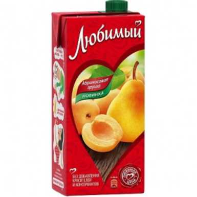 Любимый Сад сок Абрикос 0,95 литра 12 штук в упаковке