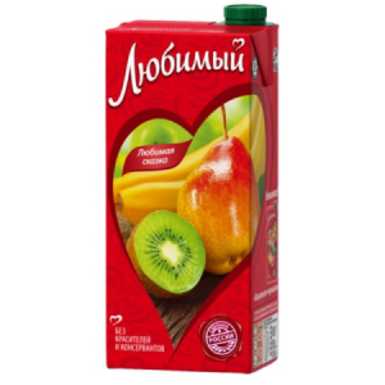 Любимый Сад сок Груша Банан Киви Яблоко 0,95 литра 12 штук в упаковке