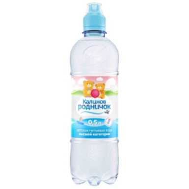 Калинов Родник вода детская без газа 0,5 литра 12 штук в упаковке