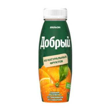 Сок Добрый Апельсин 0,3 литра пэт 12 штук в упаковке