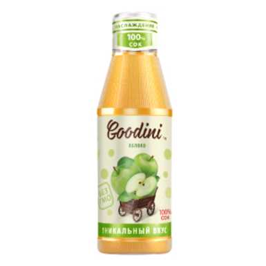 Сок Goodini Яблоко 0,75 литра 6 штук в упаковке