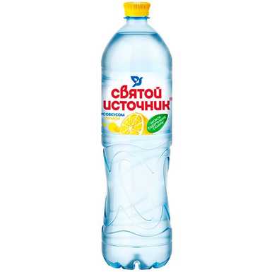 Святой Источник без газа Лимон 1,5 литра 6 штук в упаковке