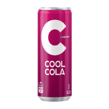 Cool Cola Cherry 0,33 литра жб 12 штук в упаковке
