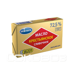 Масло Крестьянское Озерецкий МК 72,5% 180г (30шт.)
